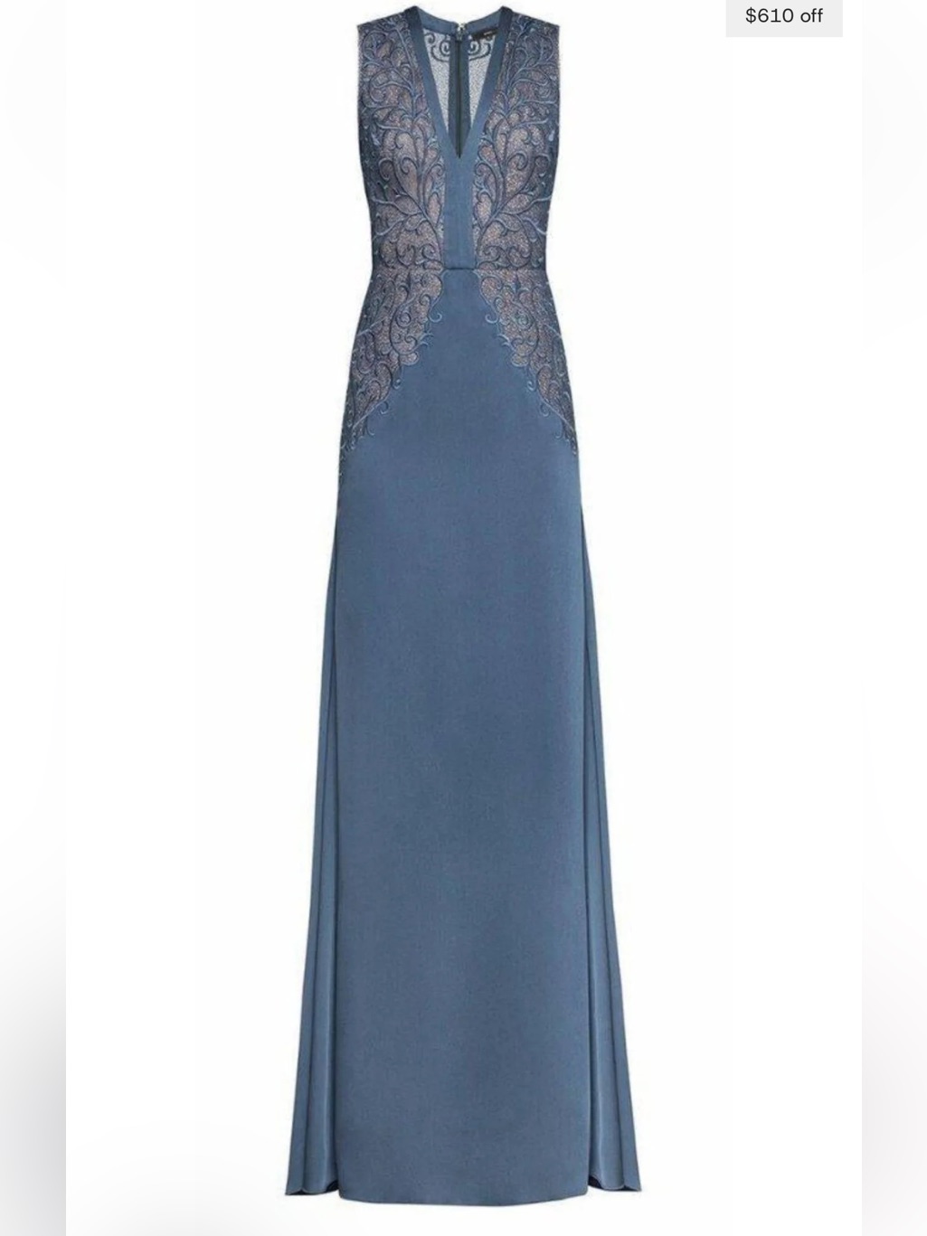 Bcbgmaxazria-Lace Embroidered Satin Gown- New With Tags.